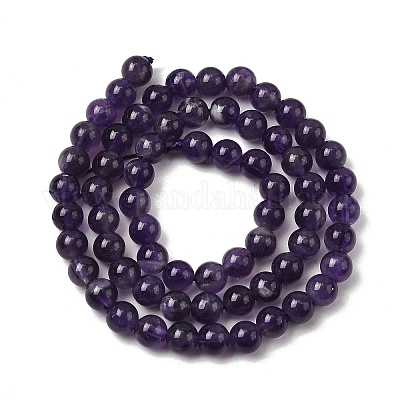 Природный аметист нитей бисера G-A274-C01-6mm-02-1