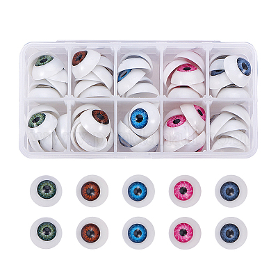 Wholesale PandaHall 200 Pcs 10~18mm Colorful Plastic Safety Eyes