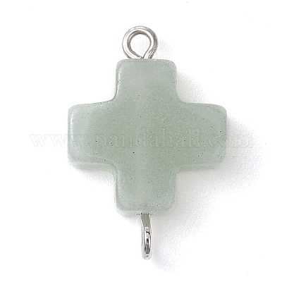 Натуральные смешанные драгоценные камни крестообразные соединители подвески PALLOY-JF02827-1