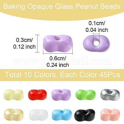 50 г 10 цвета краски для выпечки стеклянные бусины SEED-YW0002-51C-1