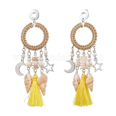 Оболочки серьги стержня EJEW-TA00615-02-1