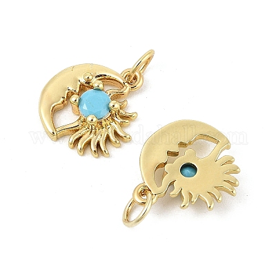 Латунные микро проложить кубического циркония подвески KK-P300-01P-1