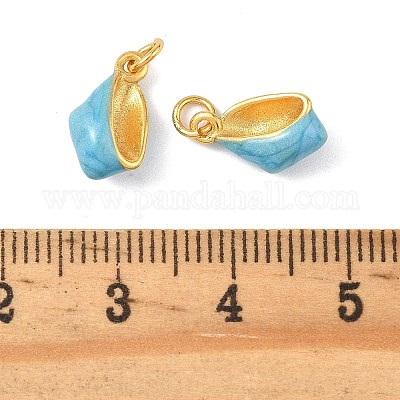 Латунь эмаль подвески&nbsp;KK-K364-29G-1