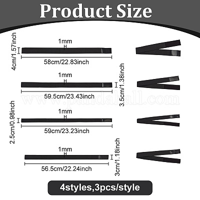Регулируемая нейлоновая эластичная лента с волшебной лентой&nbsp;AJEW-WH0475-72-1
