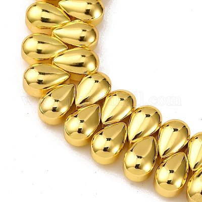 Стеклянные бусины с гальваническим покрытием  EGLA-H109-08F-1