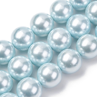 Гальванические оболочки жемчужные бусы пряди BSHE-G041-16mm-03-1