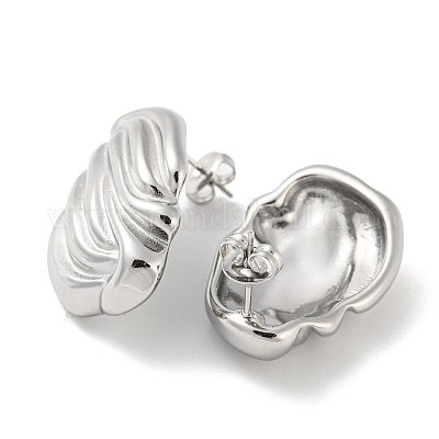 Серьги-гвоздики из нержавеющей стали 304 EJEW-G367-06P-1