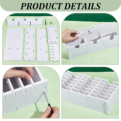 18 сетчатый держатель для хранения штемпельной подушечки из ПВХ-пластика ODIS-WH0043-118B-1