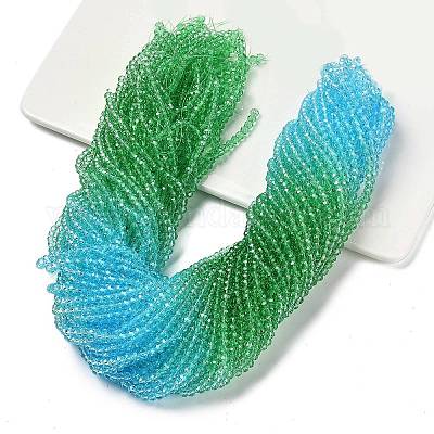 Прозрачные окрашенные стеклянные бусины DGLA-A034-T4mm-A17-1