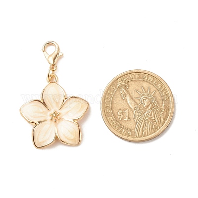 Подвесные украшения из сплава эмали HJEW-JM00657-01-1