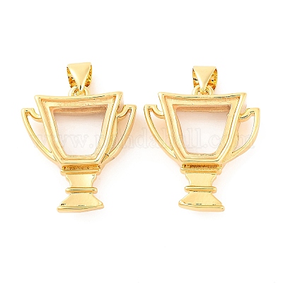 Стойки обшивки латунь медальона подвески KK-F874-01G-13-1