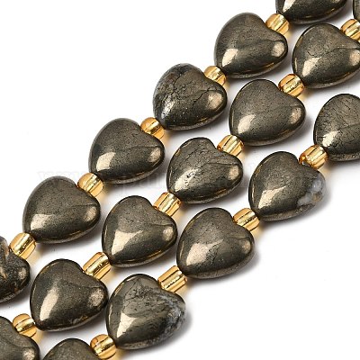 Природного пирита бисер нитей&nbsp;G-Z131-C01-01-1