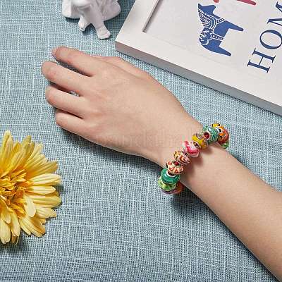 38шт 19 цвета ручной работы из полимерной глины европейские бусины CLAY-SZ0001-51-1