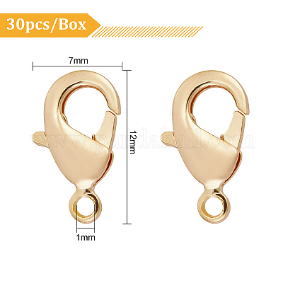 Brass Clips Parrot Clasp - Gold Lobster Clasps - 18K Real Gold