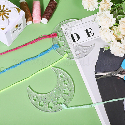 Доски для намотки блестящих акриловых ниток DIY-WH0581-17-1