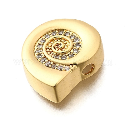 Латунные микропаве из прозрачного кубического циркония KK-B136-23G-1