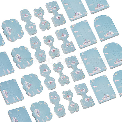 140 шт. 7 стили бумажных заколок для волос на тему замка CDIS-NB0001-38-1