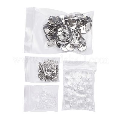 DIY 50 пара плоских круглых наборов для изготовления серег DIY-YW0001-90P-1
