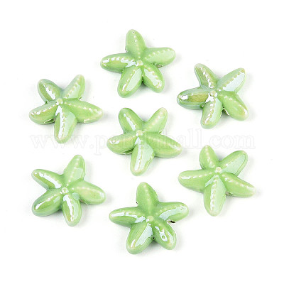 Фарфоровые бусины ручной работы PORC-Q002-02F-01-1