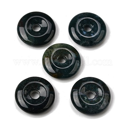 Природные моховой агат подвески&nbsp;G-F820-13A-15-1