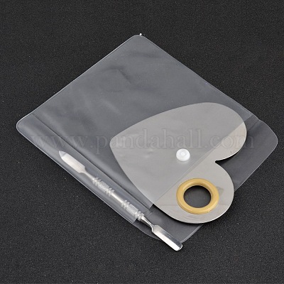 Цветная палитра из нержавеющей стали и палочка для палочки с двойной головкой MRMJ-G001-85-1