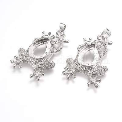 Сплав подвеска кабошон с открытой спиной настройки X-PALLOY-K099-09P-1