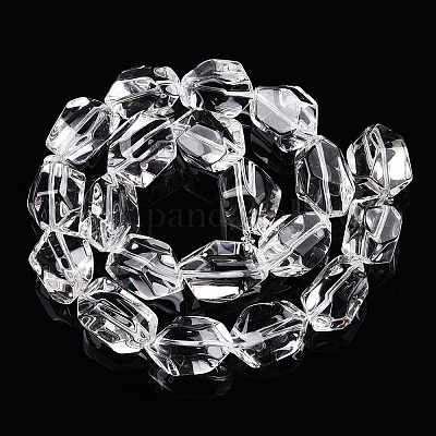 Нити из натурального кварцевого хрусталя класса ab+ G-R439-17C-1-1