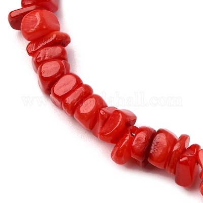 Браслеты на ногу из натуральных окрашенных пресноводных ракушек AJEW-AN00746-01-1