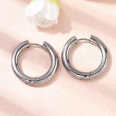 316f серьги-кольца из нержавеющей стали EJEW-D341-01F-P-1