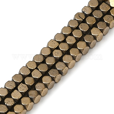 Гальванизировать немагнитных синтетический гематит бисер пряди G-I175-09G-1