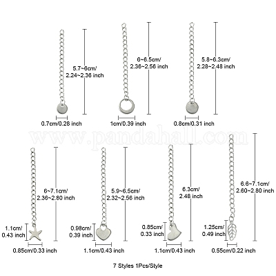 7 шт. 7 стиля удлинитель цепи из нержавеющей стали 304 STAS-FS0001-49P-1
