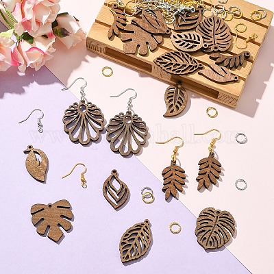 Комплект висячих сережек своими руками DIY-YW0012-01A-1