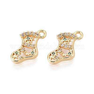 Латунные микро проложить кубического циркония подвески KK-N263-142B-G-1