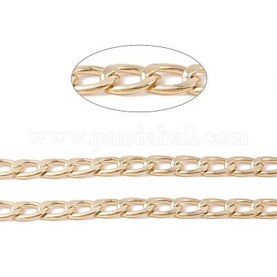 Овальные бордюрные цепи из оксидированного алюминия CHA-K003-08G-1