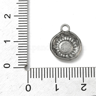 Оправы для подвесок из нержавеющей стали 304 в виде кабошонов STAS-P422-03P-1