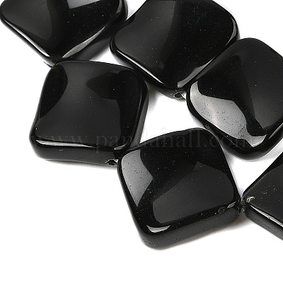 Натуральный черный камень бисер нитей G-L239-18-1