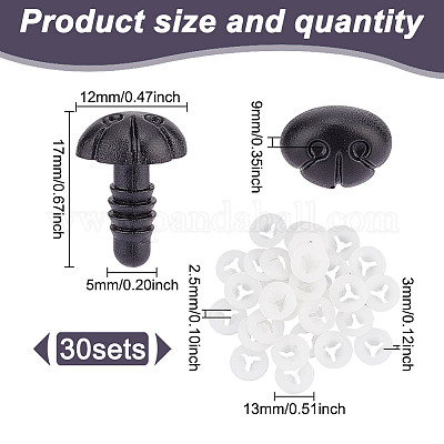 30 комплект пластиковых носов для безопасности собак FIND-GO0002-17D-1