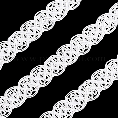 18 ярд полиэстеровой плетеной кружевной отделки OCOR-CY0001-88A-1