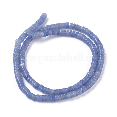 Природные голубые авантюрин бисером пряди G-I265-07A-1