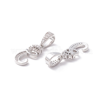 Кулоны из экологически чистой латуни с микропаве и кубическим цирконием KK-K265-01P-C-1