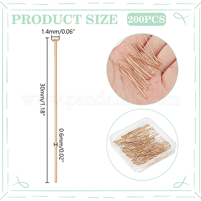 200 шт. штифты с плоской головкой из нержавеющей стали 304 STAS-UN0058-92C-G-1