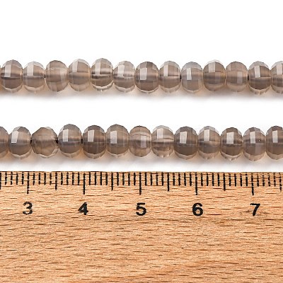 Серые натуральные бусины из агата  G-P587-D04-01-1