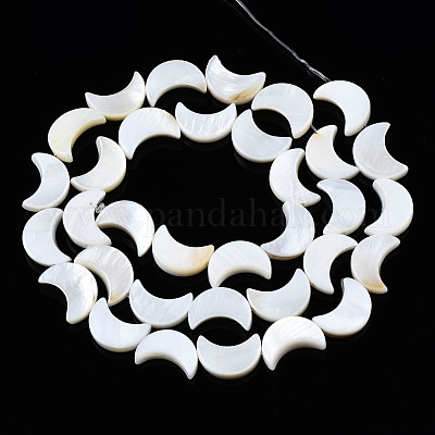 Нити бусин из натуральных пресноводных ракушек SHEL-Q024-015B-1