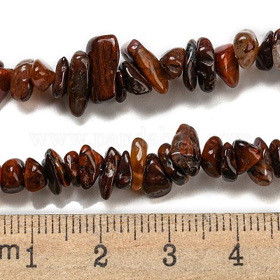 Нити натуральных красных бусин из питерсита G-G905-16-1