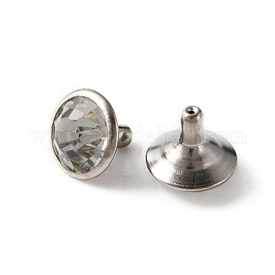 Заклепки со стразами из цинкового сплава&nbsp;FIND-TAC0011-25P-1
