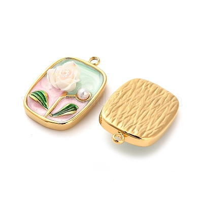 Подвески из нержавеющей стали 304 с эмалью STAS-B084-13G-01-1