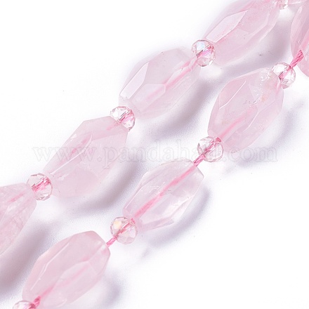 Chapelets de perles en quartz rose naturel G-L492-13-1