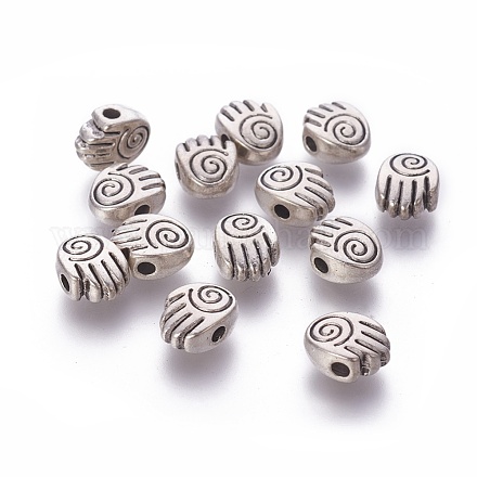 Perles de style tibétain alliage de main TIBEP-GC177-AS-NR-1