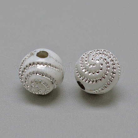 Perles acryliques plaquées PACR-S188-8mm-13-1