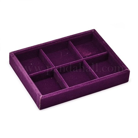 Legno gioielli cuboide scatole di presentazione ODIS-L001-02D-1